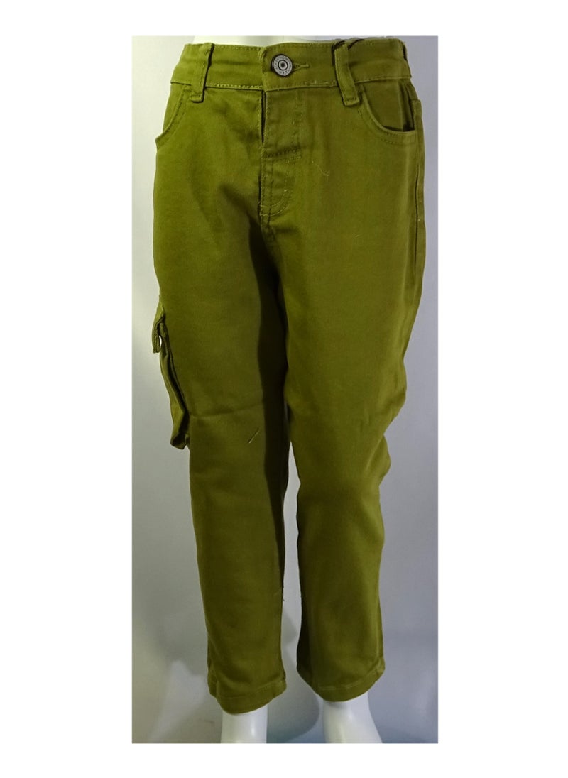 SHELTER - Turkish-made "Boys' jeans with button waistband and multiple pockets from the Shelter 2384 collection." - Image 1
