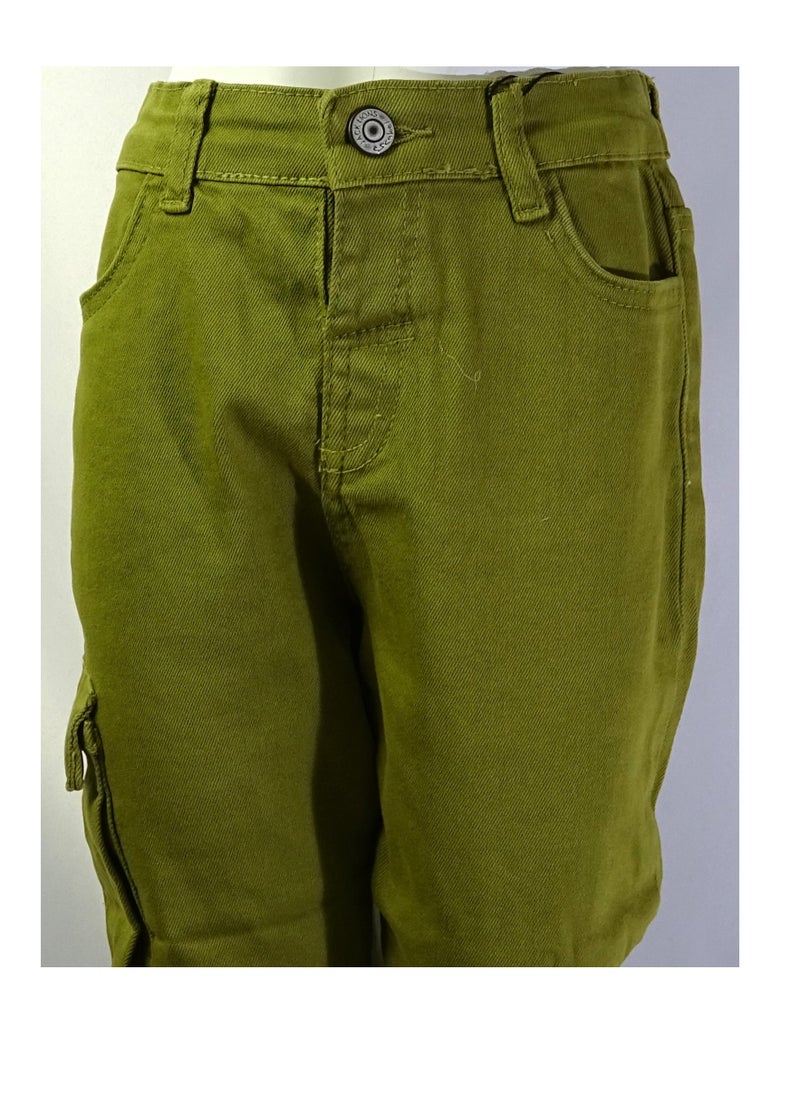 SHELTER - Turkish-made "Boys' jeans with button waistband and multiple pockets from the Shelter 2384 collection." - Image 1