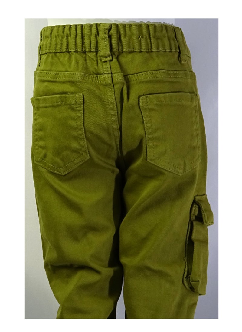 SHELTER - Turkish-made "Boys' jeans with button waistband and multiple pockets from the Shelter 2384 collection." - Image 1