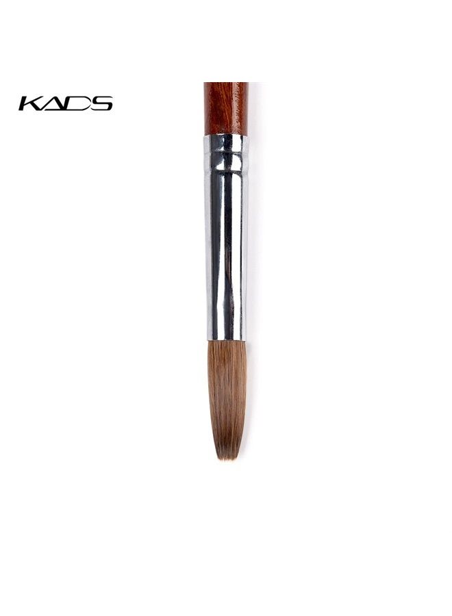 KADS Kolinsky Sable Acrylic Nail Art Brush Red Wood Pen Nail Brush for Nail Art Manicure Tool (16#) - Image 2