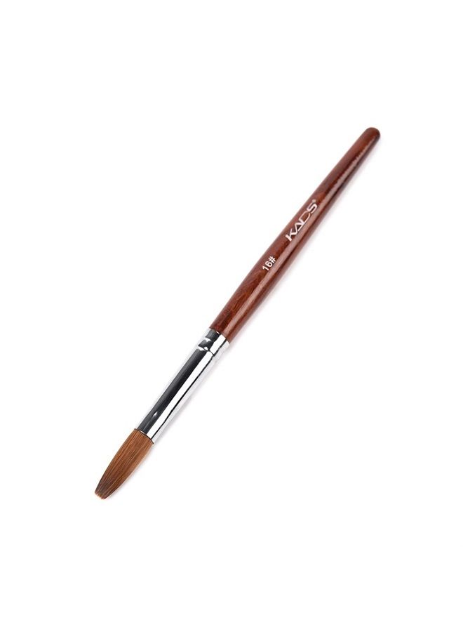 KADS Kolinsky Sable Acrylic Nail Art Brush Red Wood Pen Nail Brush for Nail Art Manicure Tool (16#) - Image 1