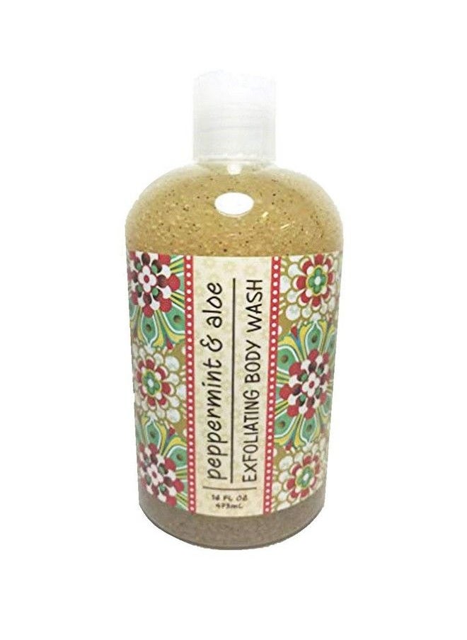 greenwich bay - Exfoliating Body Wash Enriched With Shea Butter Blended With Loofah And Apricot Seed 16 Oz (Peppermint & Aloe) - Image 1
