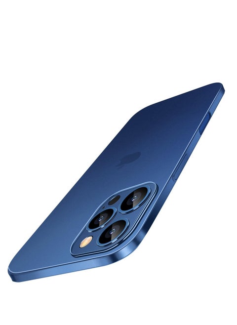 Dataroad iPhone 16 Pro Max Slim Case, 0.2mm Fit [Paper-Thin] Lightweight Case, Matte Finish PP Back Protection, Anti-Fingerprint & Yellowing, Compatible with iPhone 16 Pro Max 6.9-Inch – Translucent Blue