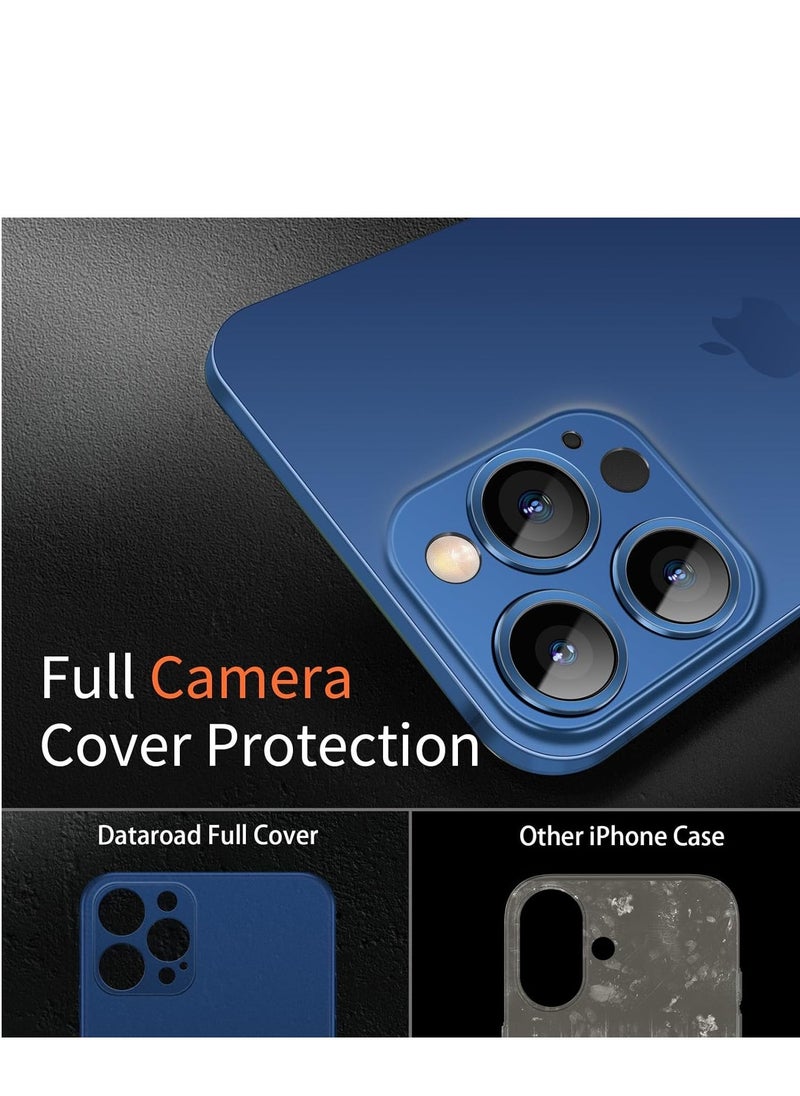 Dataroad iPhone 16 Pro Max Slim Case, 0.2mm Fit [Paper-Thin] Lightweight Case, Matte Finish PP Back Protection, Anti-Fingerprint & Yellowing, Compatible with iPhone 16 Pro Max 6.9-Inch – Translucent Blue