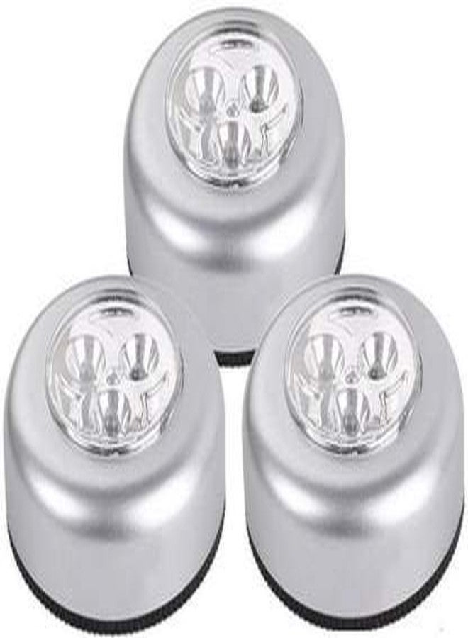 EVALUEMART Pack Of 3 Plastic Night LED Light, White, 6.8 Centimeters, 1.7 Centimeters - Image 1