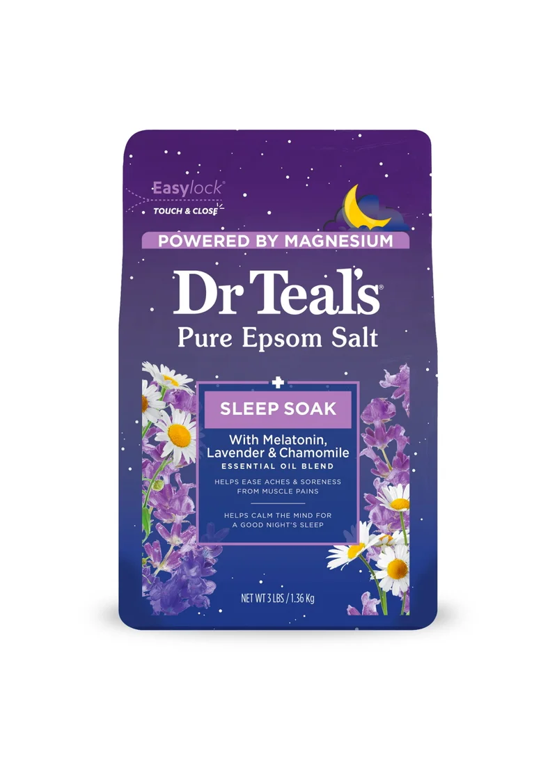 دكتور تيل Dr Teal's Epsom Bath Salt - Melatonin 1.36 Kg