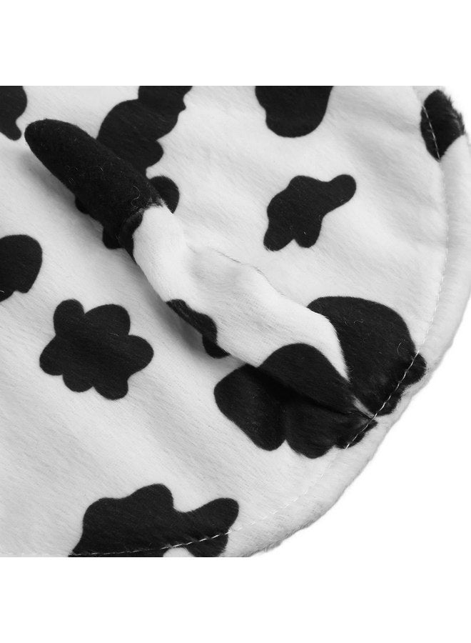 Tnfeeon Dog Hoodie Winter Jacket Pet Cosplay Costumes Party Dressing Up Outfits Stylish Cute Cow Design Comfortable Warm Pet Winter Clothes for Small Medium Dogs(S) - Image 5