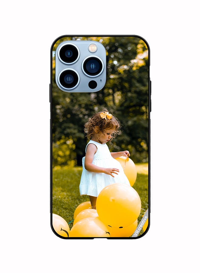 VR CREATIVE Protective Case Cover For Apple iPhone 14 Pro Happy Hapie Smiley Design Multicolour - Image 1