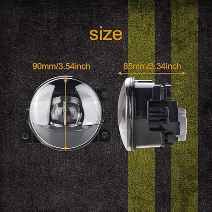 rayihni New Generation Led Fog Light Assembly Retrofit Upgraded For Subaru Nissan Xterra Frontier Pathfinder Leaf Titan Subaru Xv Crosstrek Forester Outback Wrx Sti Brz Legacy 20052020 - Image 3