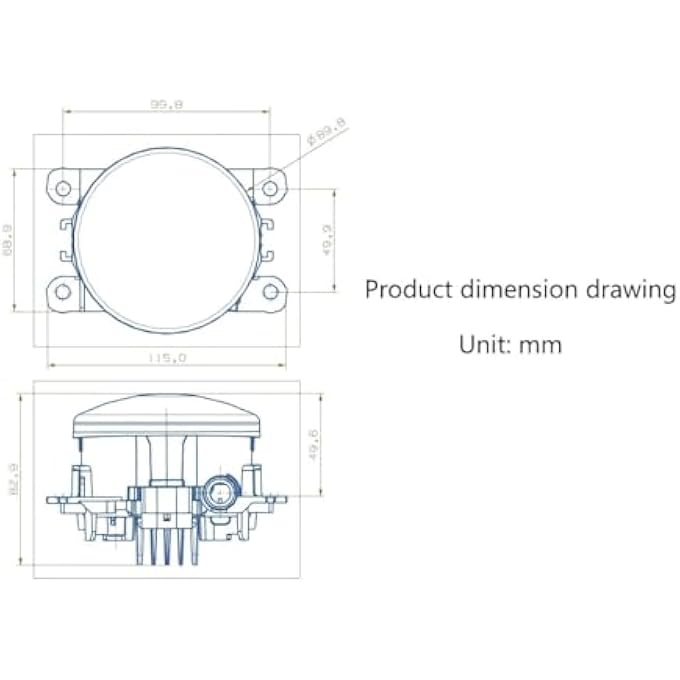 rayihni New Generation Led Fog Light Assembly Retrofit Upgraded For Subaru Nissan Xterra Frontier Pathfinder Leaf Titan Subaru Xv Crosstrek Forester Outback Wrx Sti Brz Legacy 20052020 - Image 5