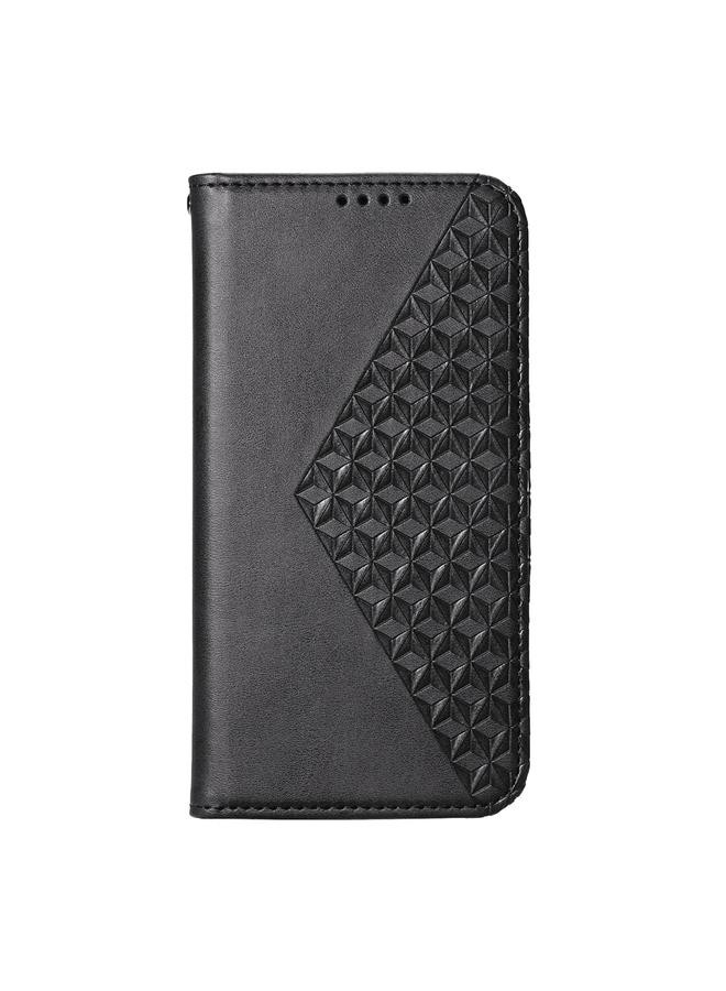 S-TOP Case For Google Pixel 9a Cubic Grid Calf Texture Magnetic Leather Phone Case - Image 2