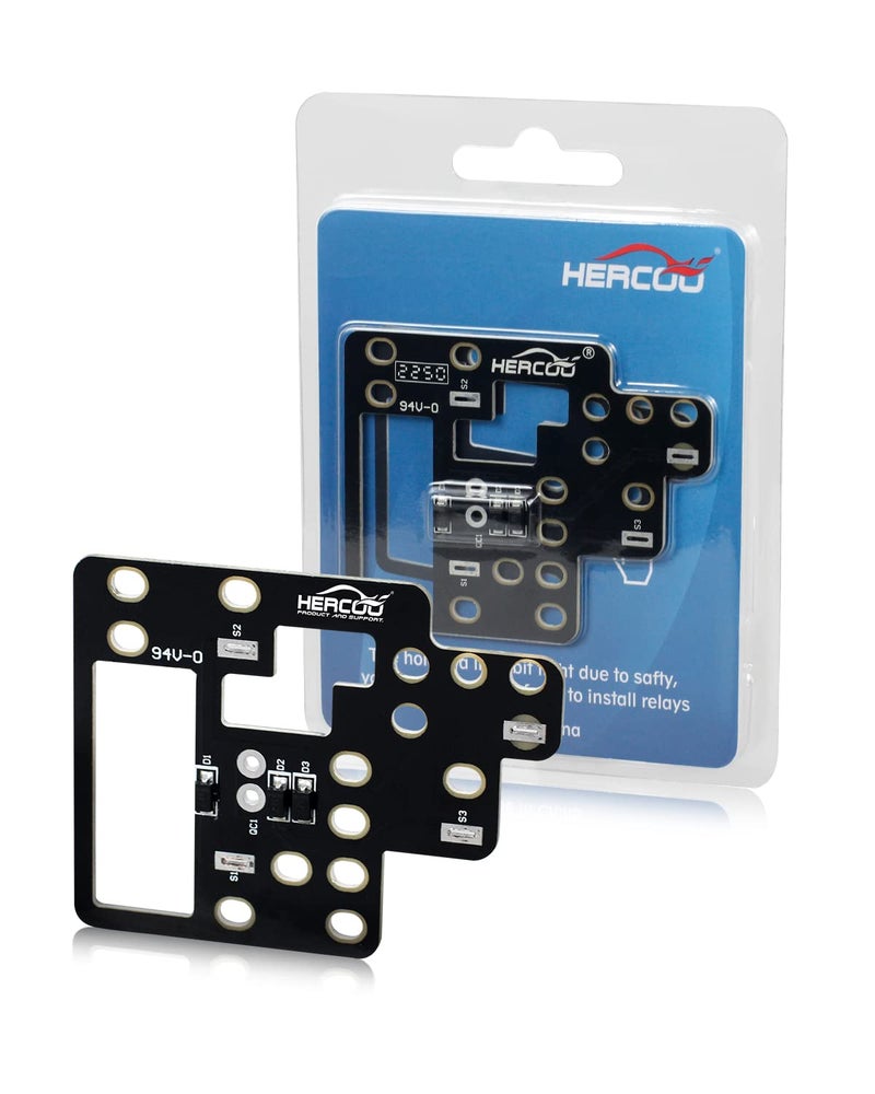 HERCOO وحدة إضاءة HERCOO لسيارات GM، 8 مصابيح ضباب عالية المود منخفضة وعالية ومصباح DRL يعملان في نفس الوقت متوافق مع شيفروليه سيلفرادو GMC سييرا 1500/2500/3500 كلاسيك 2003-2007 - Image 3