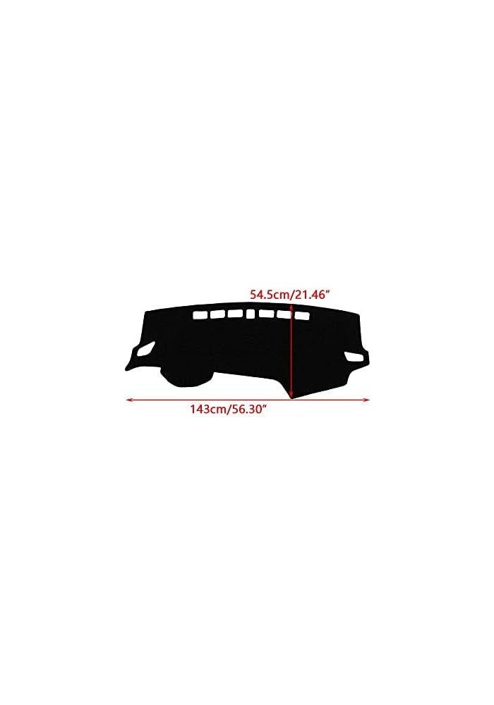 Wivplex Non-slip Dashboard Mat for Hyundai Elantra 2017-2018 - Image 2