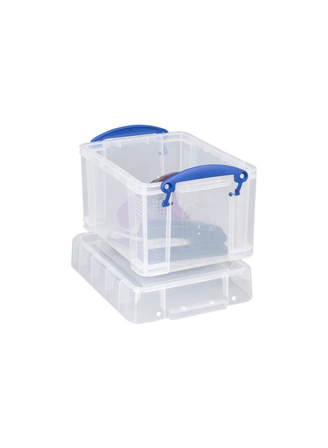 Really Useful Storage BoxClear: Transparent , Stackable storage,Utility box,  Space-saving storage, Multi-purpose container - 3Litre