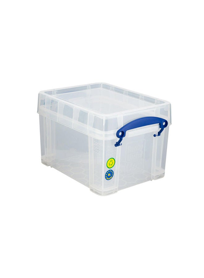 Really Useful Storage BoxClear: Transparent , Stackable storage,Utility box,  Space-saving storage, Multi-purpose container - 3Litre