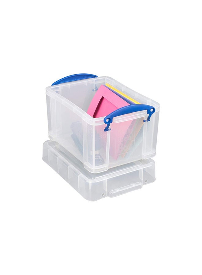 Really Useful Storage BoxClear: Transparent , Stackable storage,Utility box,  Space-saving storage, Multi-purpose container - 3Litre