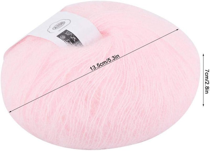 comfrt Wool Yarn, White Soft Angora Mohair Knitting Yarn for DIY Crocheting Shawl Scarf Socks Hats Sweater - Image 5