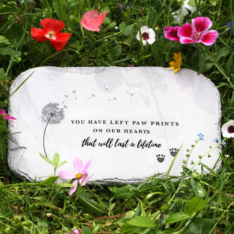 PetAngell Pet Memorial Stones Pet Headstone Pet Loss Gifts Pet Grave Markers Dog Headstones Dog Memorial Gifts for The Garden or Home 105 x 7 x 05 inches Waterproof Resin Pet Stone for Dog - Image 3