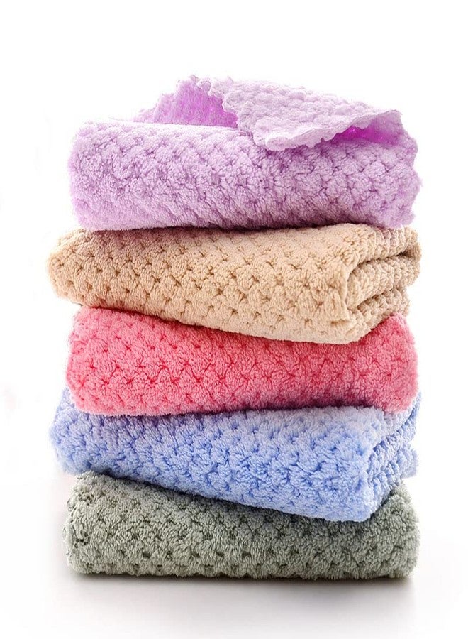 Uber World Baby Washcloths for Newborns, Infants and Toddlers Suitable for Sensitive Skin| Multicolor | Microfiber | Pack of 6 - Image 1