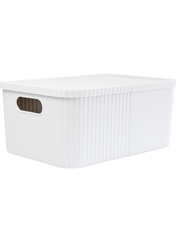 Devigo 12 Liter Multi-Purpose Large Storage Box with Lid - Toy, Cosmetics Personal Items Organizer  - Image 1
