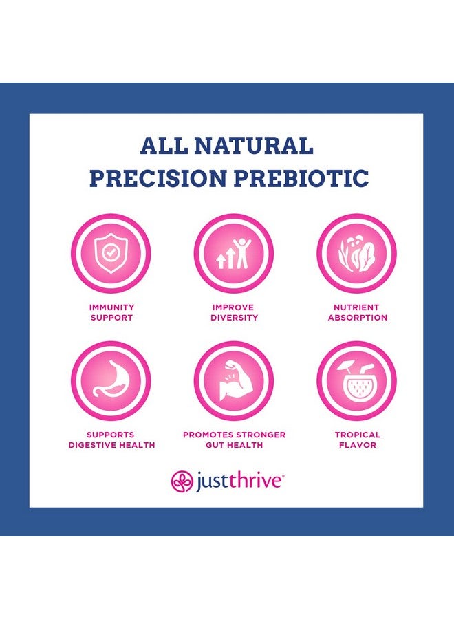 Just Thrive دعم الجهاز الهضمي والقلب والأوعية الدموية والمناعة من بريبيوتيك الدقيق 30 يومًا يدعم تنوع البروبيوتيك لصحة هضمية وأمعاء مثالية نباتي باليو وكيتو - Image 5