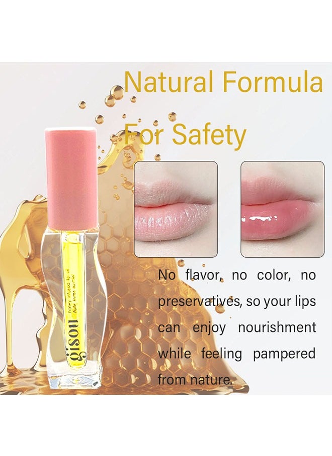 Gisou Honey Infused Hydrating Lip Oil, Prevent Lip Dryness and Cracking, Natural Formula, Yellow, 3ml  - Image 4