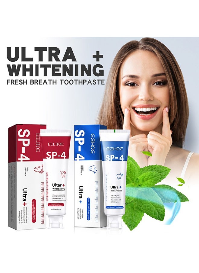 EELHOE Probiotic Whitening Toothpaste - Protects Oral Health, Cleans Teeth, Freshens Breath, and Supports Gum Care  - Image 2