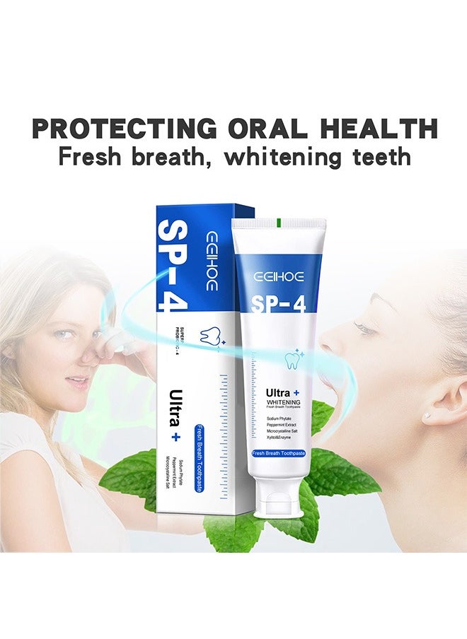 EELHOE Probiotic Whitening Toothpaste - Protects Oral Health, Cleans Teeth, Freshens Breath, and Supports Gum Care  - Image 5