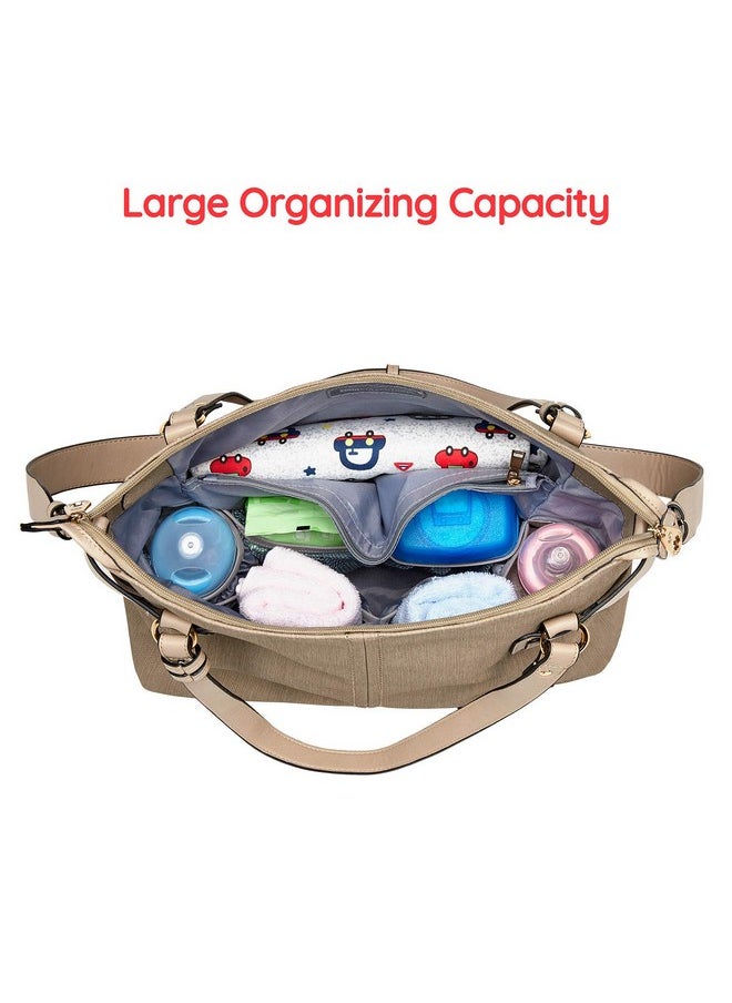 SoHo Designs - Soho Lansing Vegan Leather Diaper Bag 4Pc Purse - Image 1