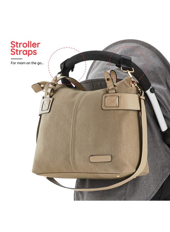 SoHo Designs Soho Lansing Vegan Leather Diaper Bag 4Pc Purse  - Image 5