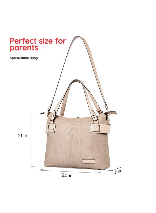 SoHo Designs Soho Lansing Vegan Leather Diaper Bag 4Pc Purse  - Image 3