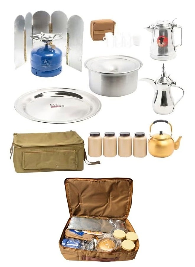 A 25-Piece Travel Bag Set With Accessories 