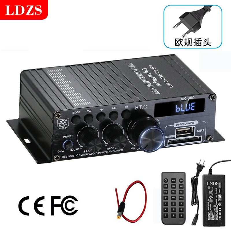 New High-Power Bluetooth Car Home 12V Power Amplifier E-Commerce Products - Image 1
