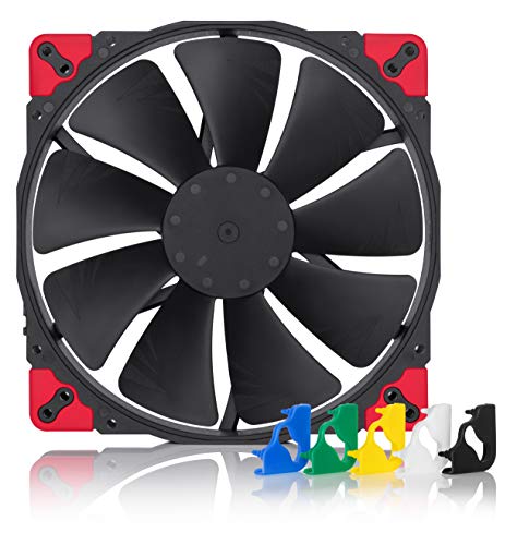 Noctua NF-A20 PWM chromax.Black.swap, Premium Quiet Fan, 4-Pin (200x30mm, Black) - Image 1