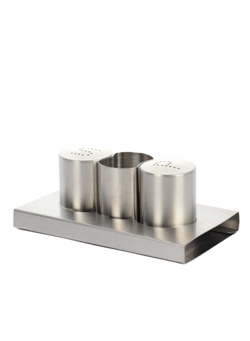 هوم فيو طقم ملاحة أنيق مقاوم للصدأ وعالي الجودة مع حامل – لمسة مثالية لتنظيم وتقديم التوابل باحترافية - Image 1