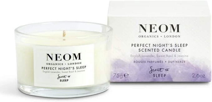'- Perfect Night's Sleep Scented Candle, Travel Size | Lavender & Jasmine | Essential Oil Aromatherapy Candle | Scent to Sleep