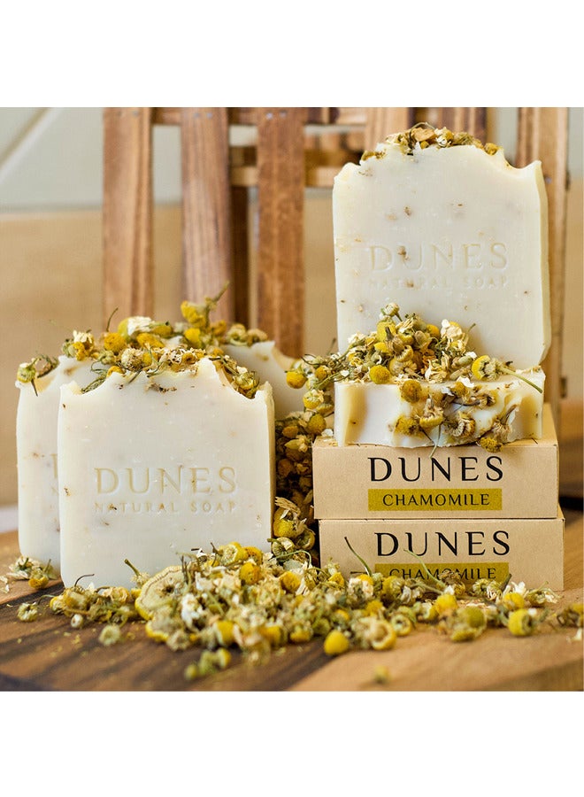 Dunes Natural Soap Dunes Natural Soap Chamomile Handmade moisturises, lightens scars and works on healing them. This is the champion for calming your skin. Plus, get a FREE special gift of a soft bath loofah - Image 5
