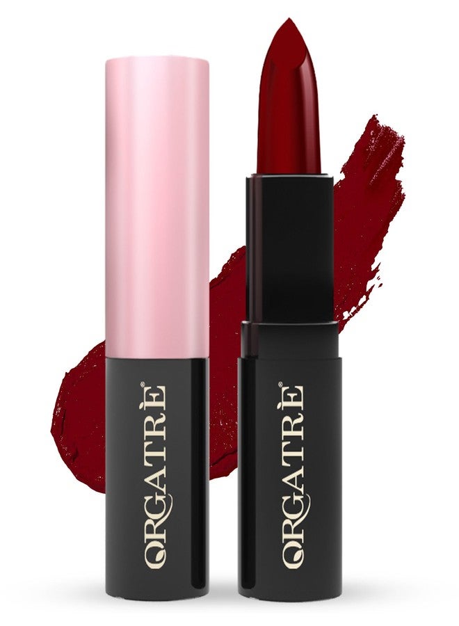 Orgatre MoodBliss Creamy Matte Long Lasting Bullet Lipstick for Women | Intense Colour, Keeps Lips Moisturised | Non-Drying | Highly Pigmented Non-Transfer Formula | Enriched with Almond Oil 3.2g - Image 1