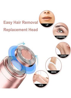 LO.BABY.VE Hair Removal for Women, Portable Lady Shaver, Rechargeable Painless Hair Remover for Face, Upper Lips, Chin, Peach Fuzz  - Image 2