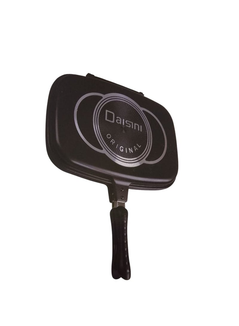 Daisini Pressure Pan And Grill Double-Sided Non-Stick Black 32 Cm  - Image 2