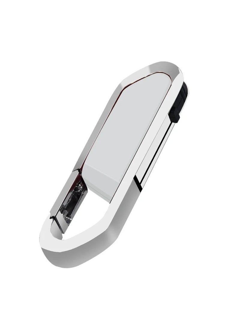 AROAQ USB Flash Drive, Portable Metal Thumb Drive with Keychain, USB 2.0 Flash Drive Memory Stick, Convenient and Fast Pen Thumb U Disk for External Data Storage, (1pc 4GB Silver)  - Image 1