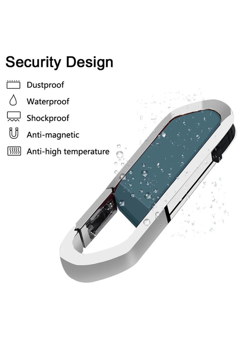 AROAQ USB Flash Drive, Portable Metal Thumb Drive with Keychain, USB 2.0 Flash Drive Memory Stick, Convenient and Fast Pen Thumb U Disk for External Data Storage, (1pc 4GB Silver)  - Image 2