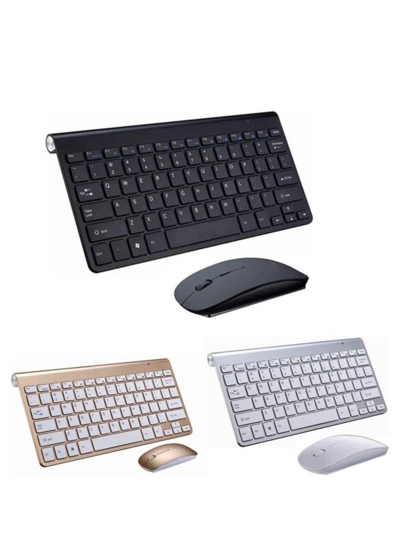 NTECH Wireless Keyboard And Mouse Combo Cordless USB Computer Keyboard And Mouse Set Ergonomic Silent Compact Slim For Windows Laptop Apple iMac Desktop PC - Image 4
