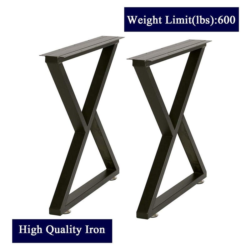Ventuos Metal Table Legs 28 Inch Desk Legs Heavy Duty Industrial Dining Table Legs Z Shape Coffee Table Legs DIY Iron Bench LegsFurniture Legs Z Shape2824 - Image 4