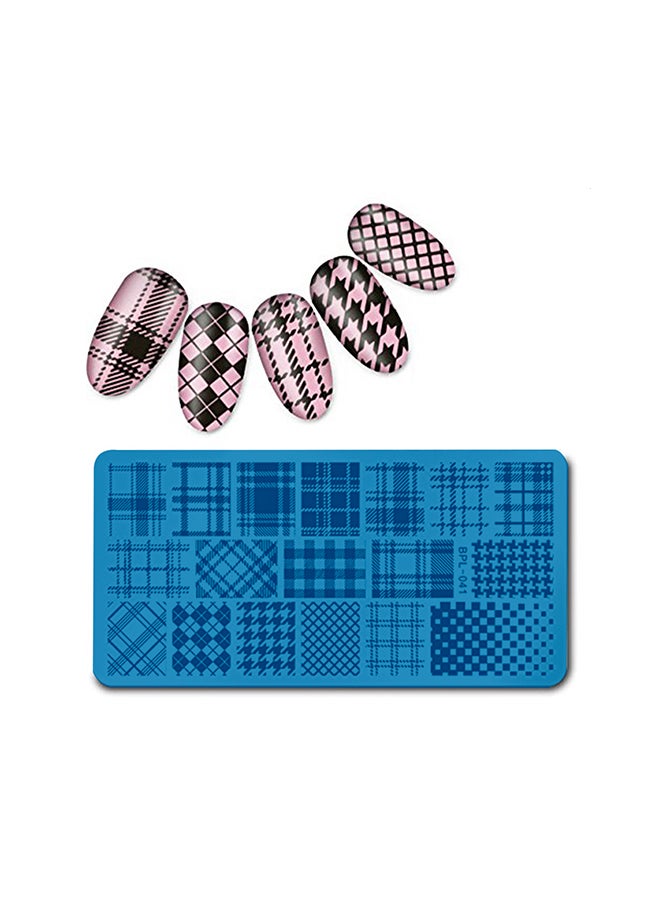 brunson - Nail Plates Nail Stamp Templates Metal Manicure Stencils Nail Art Stamping Image Plates for Nail Salon DIY Decoration MEDIUM NSP BPL041 - Image 1