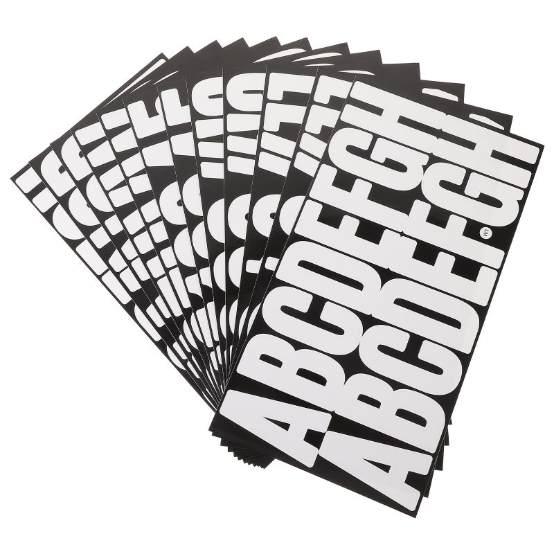 2 Sets Business Letter Stickers Diy Letter Stickers Adhesive Mailbox Bulletin Letter Decal - Image 1