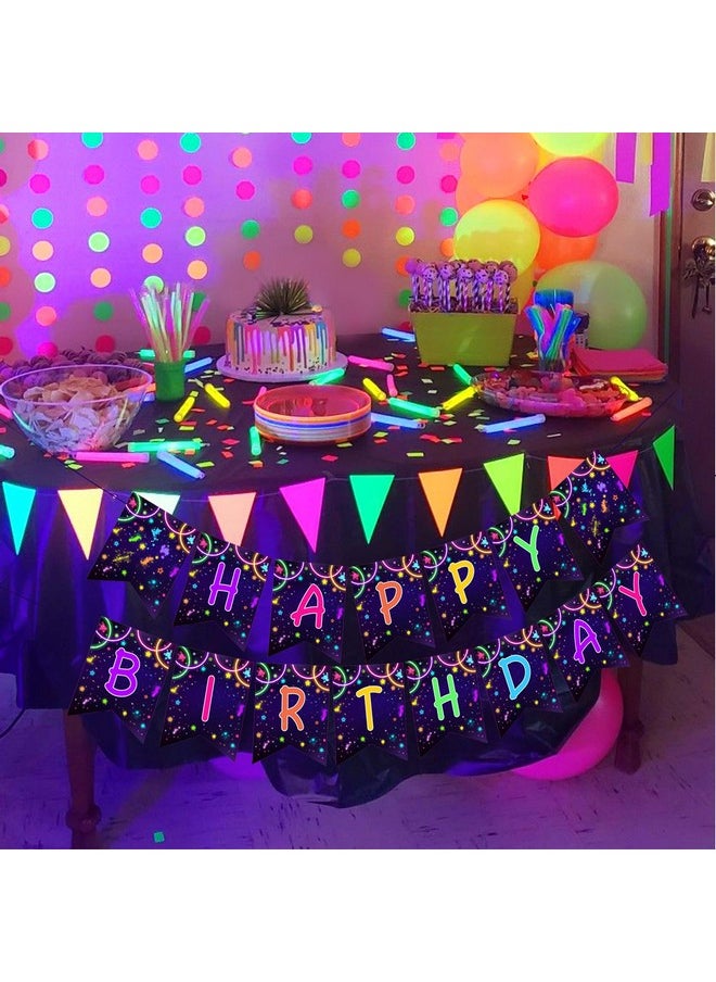 Glow In The Dark Party Banner Neon Glow Happy Birthday Banner Let'S Glow Birthday Party Decoration Black Night Glowing Party Supplies Neon Themed Birthday Decorations - pzsku/ZAB74161B5D4FE3108F62Z/45/_/1720088680/91fa33ed-fbed-4115-94aa-bfab3844e988