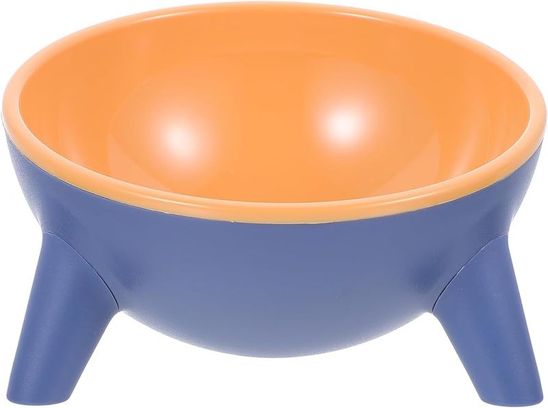 Raised Anti Spill Double Pet Feeder Bowl with Neck Protection for Cats and Dogs - Image 1