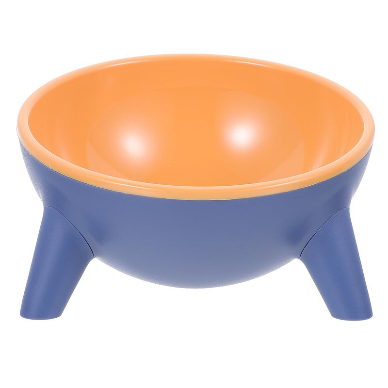 Raised Anti Spill Double Pet Feeder Bowl with Neck Protection for Cats and Dogs - Image 2