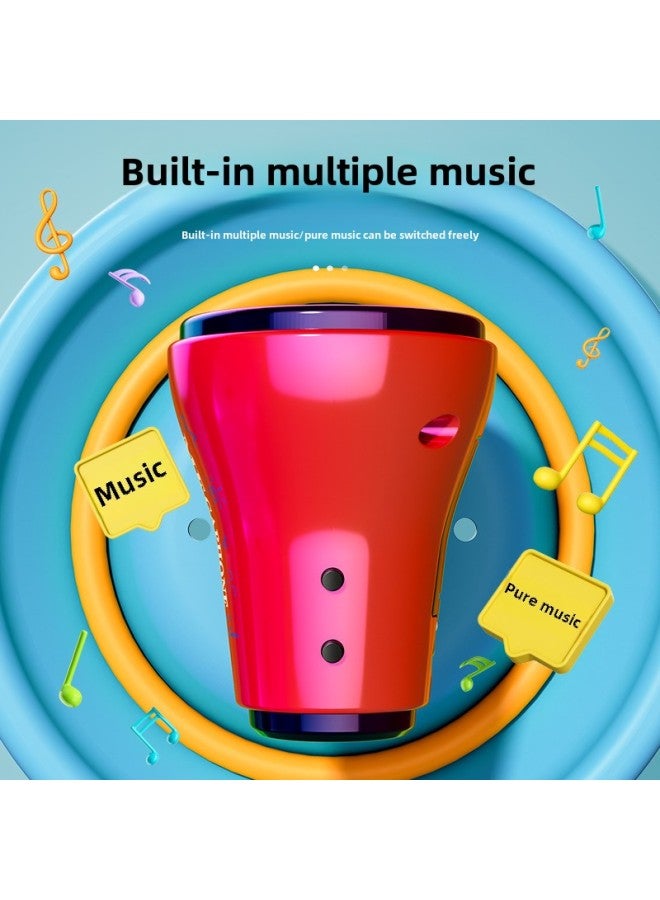 Children's Speaker Music Box School Bag Pendant Loudspeaker Keychain With Recording Function Creative Handheld Funny Toy-Color:[color Box-blue] Electroplated Speaker (handheld Amplifier)  - Image 5